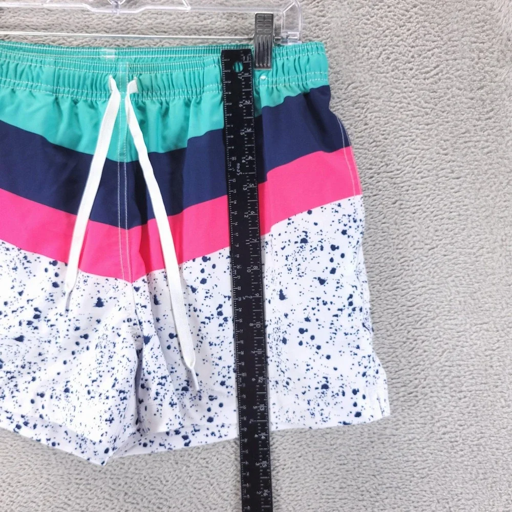Chubbies Swim Shorts Mens M White Colorblock 4